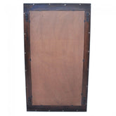Angle Industrial Wall Bathroom Mirror Frame Chocolate 115cm
